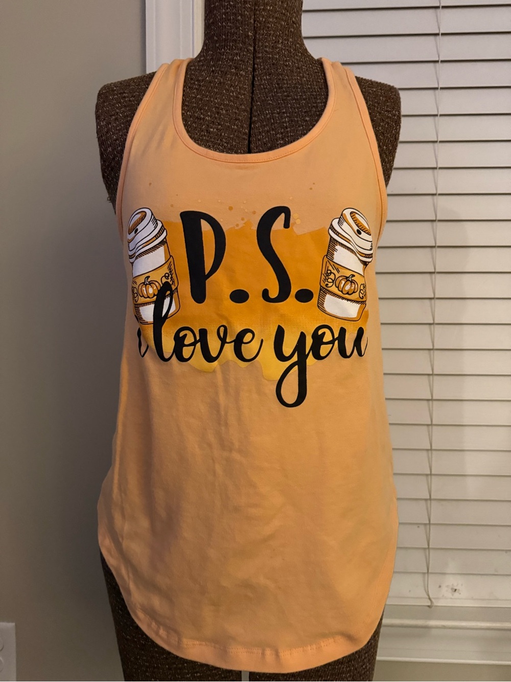 P.S. Love You Pumpkin Spice Graphic Tank Top